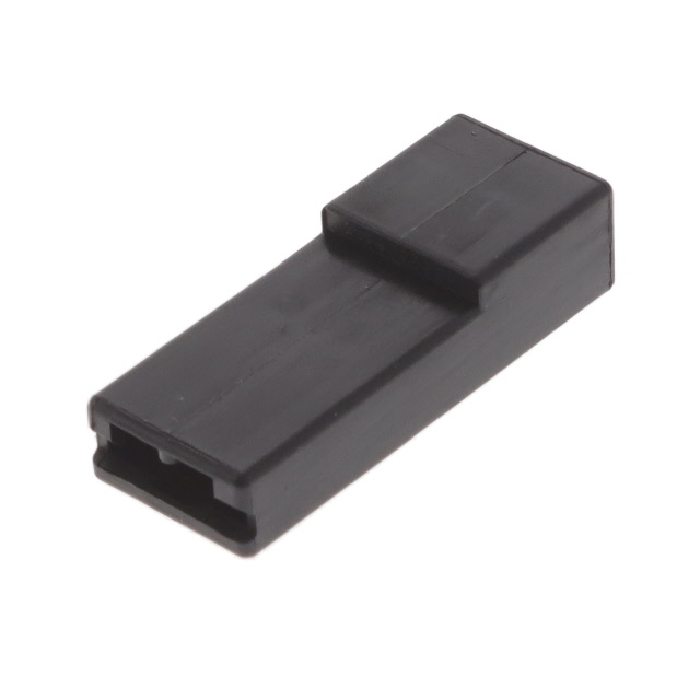 CONN RCPT HSG 0.25 1POS BLACK