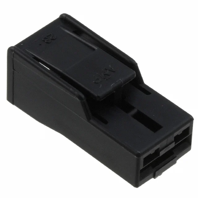 CONN RCPT HSG 0.25 1POS BLACK