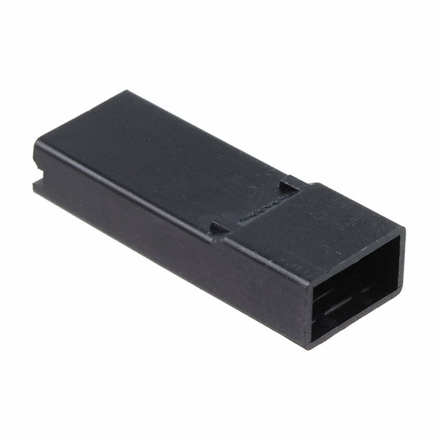 CONN RCPT HSG 0.25 1POS BLACK
