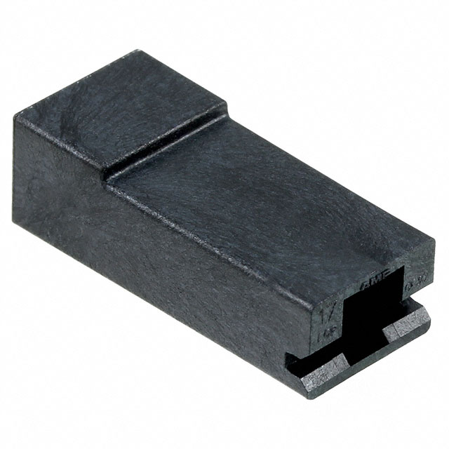 CONN RCPT HSG 0.25 1POS BLACK