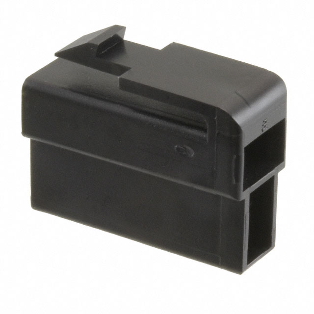 CONN RCPT HSG 0.25 2POS BLACK