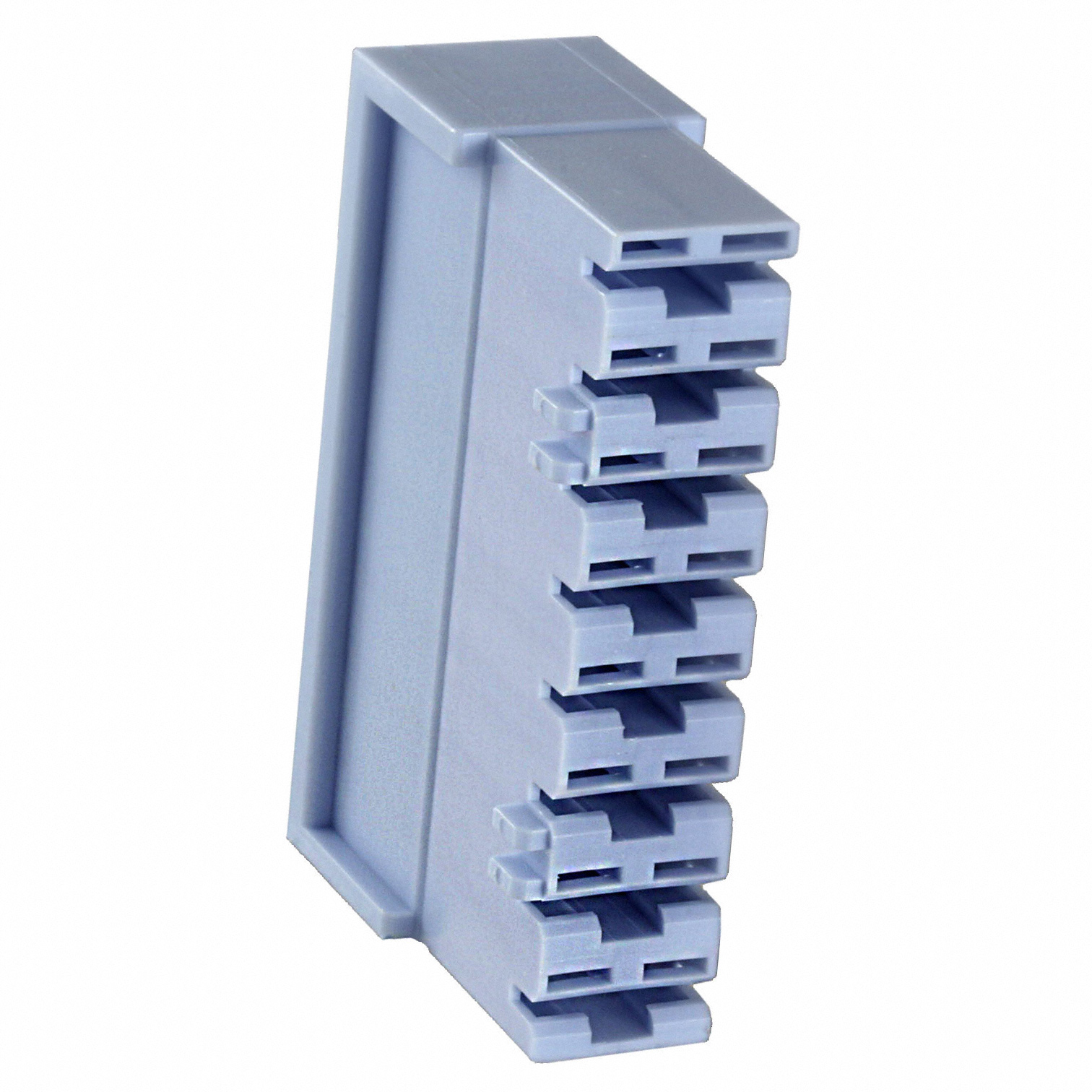 CONN RCPT HOUSING 0.25 8POS BLUE