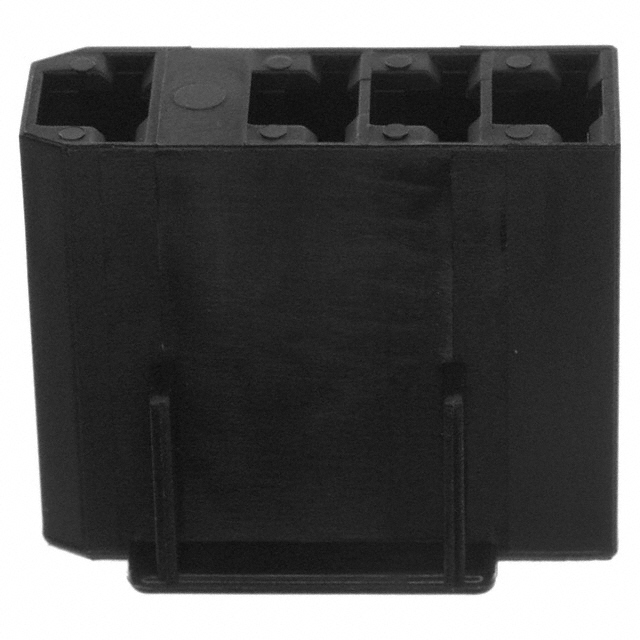 CONN RCPT HSG 0.25 4POS BLACK