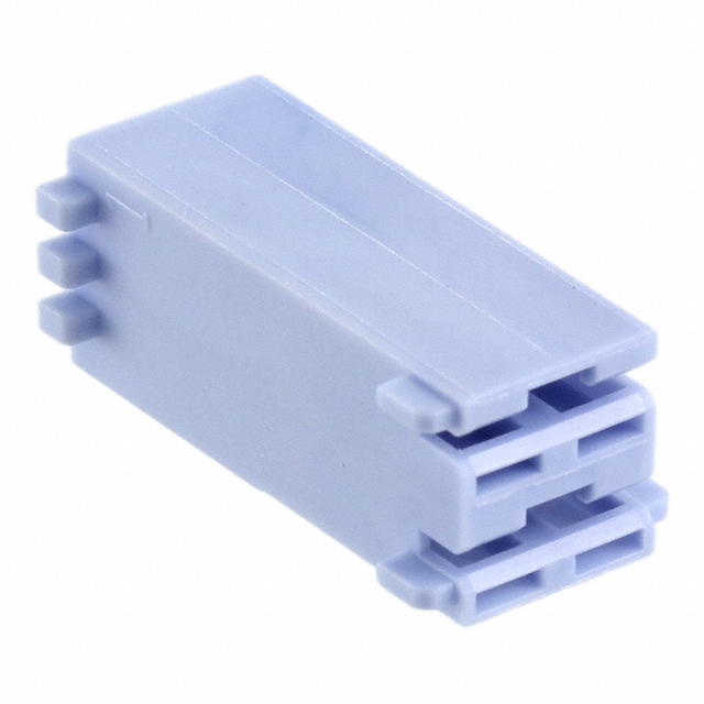 CONN RCPT HOUSING 0.25 2POS BLUE