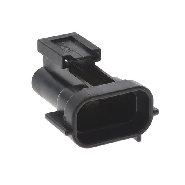 CONN MALE TAB HSG 0.25 2POS BLK