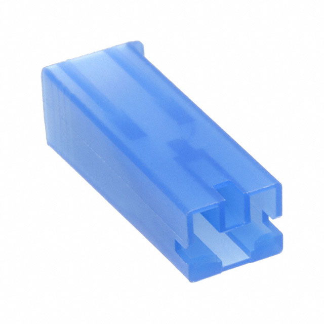 CONN RCPT HOUSING 0.25 1POS BLUE