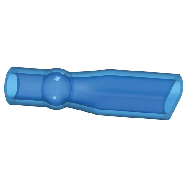 CONN SLEEVE 0.25 1POS BLUE TRANS