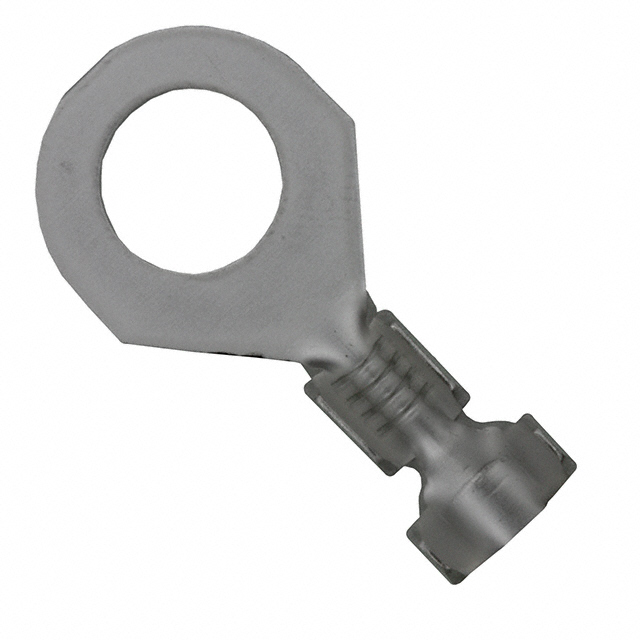 CONN RING D-SHAPE 14-18AWG #1/4