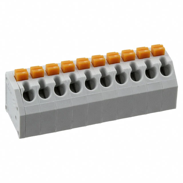 TERM BLK 10POS 45DEG 3.81MM PCB