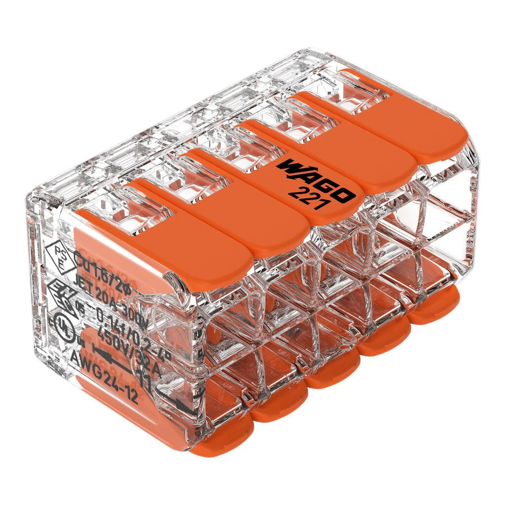 LEVER-NUTS SPLICING CONNECTOR; 1 LEVER-NUTS SPLICING CONNECTOR; 1