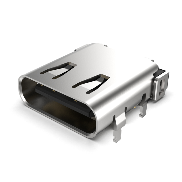 USB C 3.2 REC, HORZ, HYBRID PCB