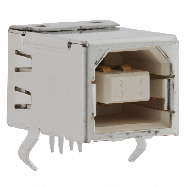 CONN RCPT USB2.0 TYPEB 4POS R/A