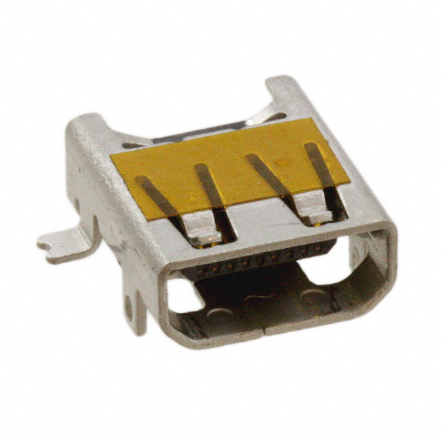 CONN RCP MICRO HDMI 19POS SMD RA CONN RCP MICRO HDMI 19POS SMD RA