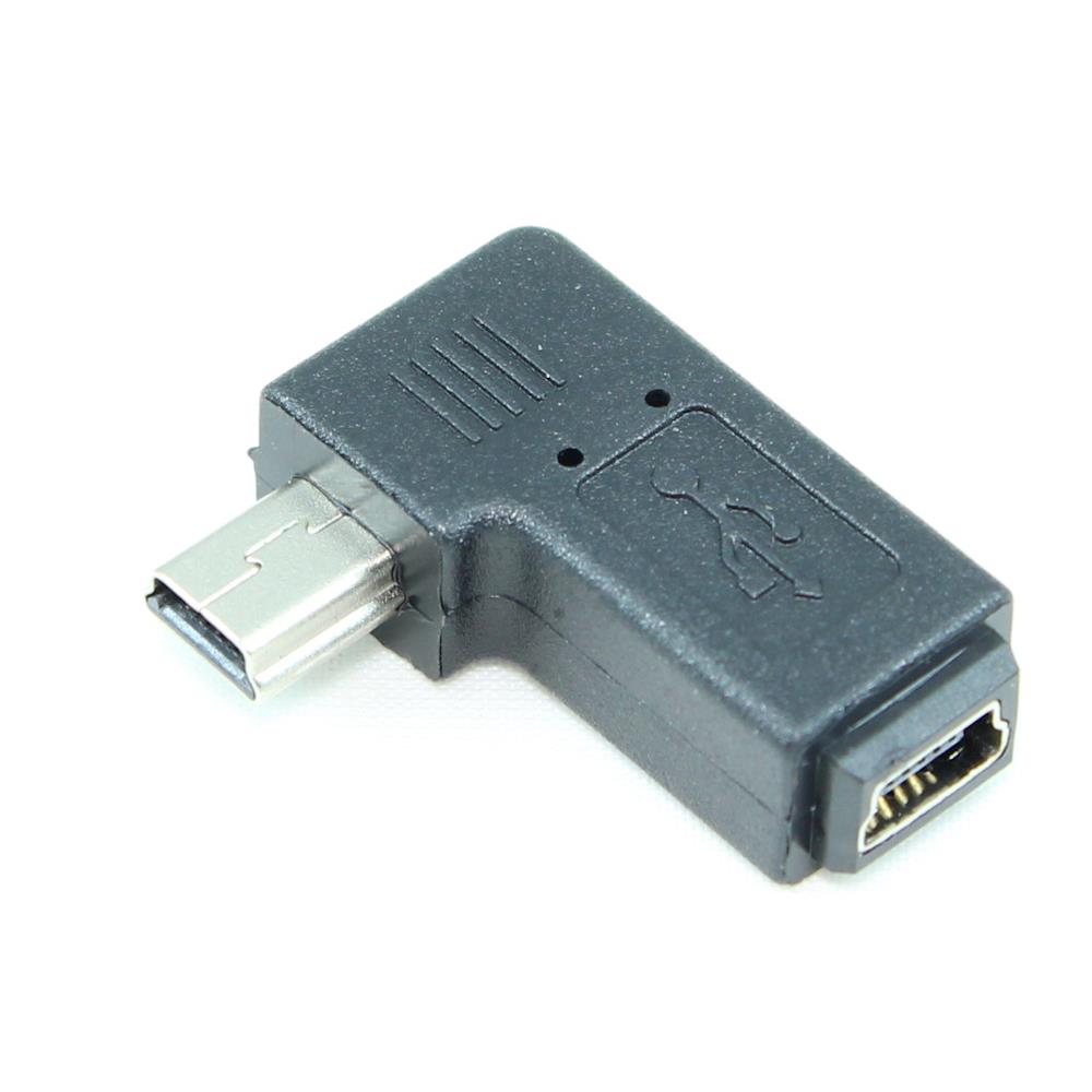 Mini-B 5pin M/F Angled Adapter