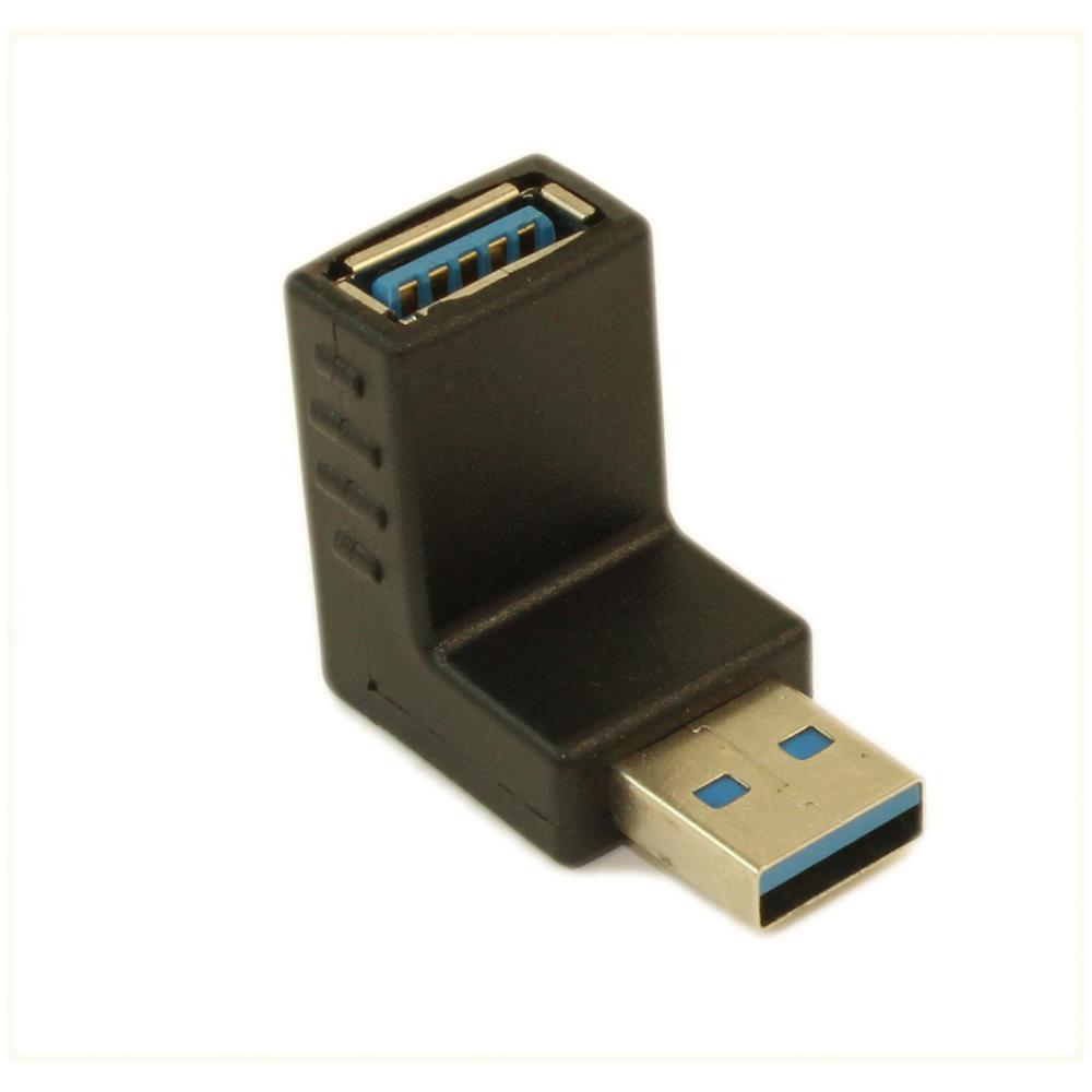 USB A M/F Angle Adapter