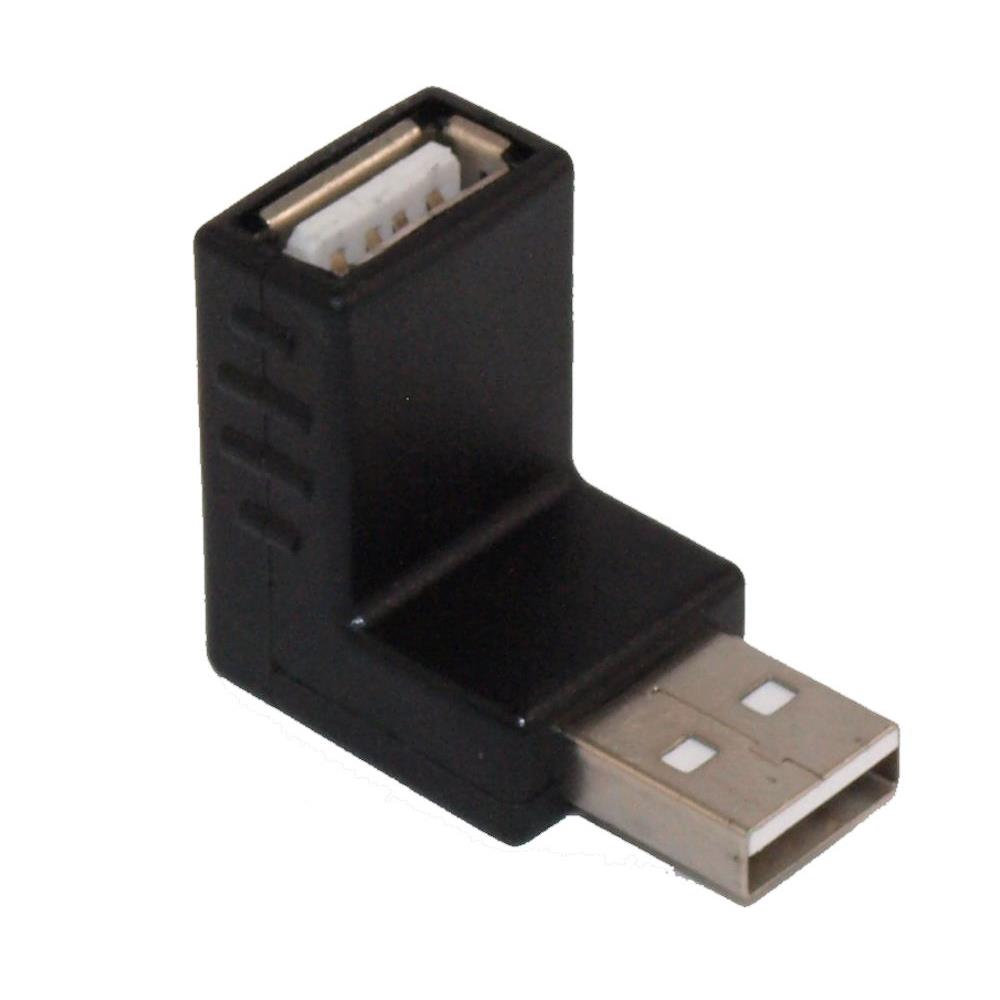 USB-A M/F 90 Deg Angle Adapter