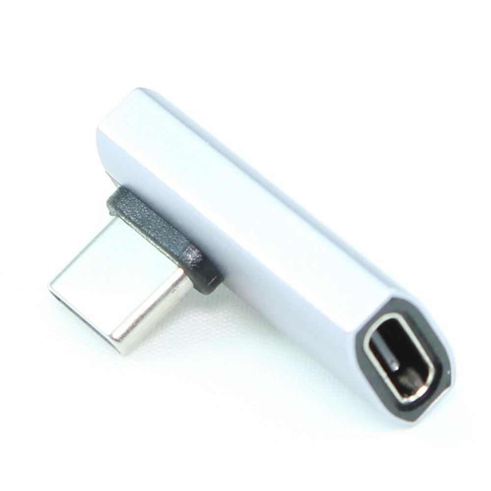 USB4 Type-C M/F Angled Adapter