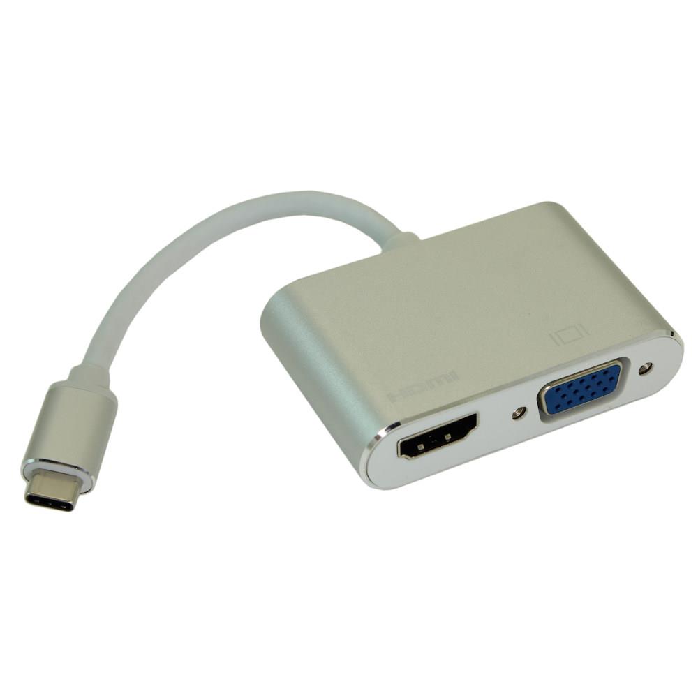 USB Type-C to HDMI &VGA Adapter