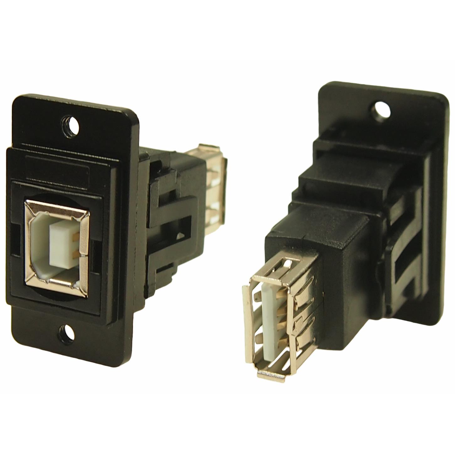 DUALSLIM BLACK MTL USB2 B-A 4-40