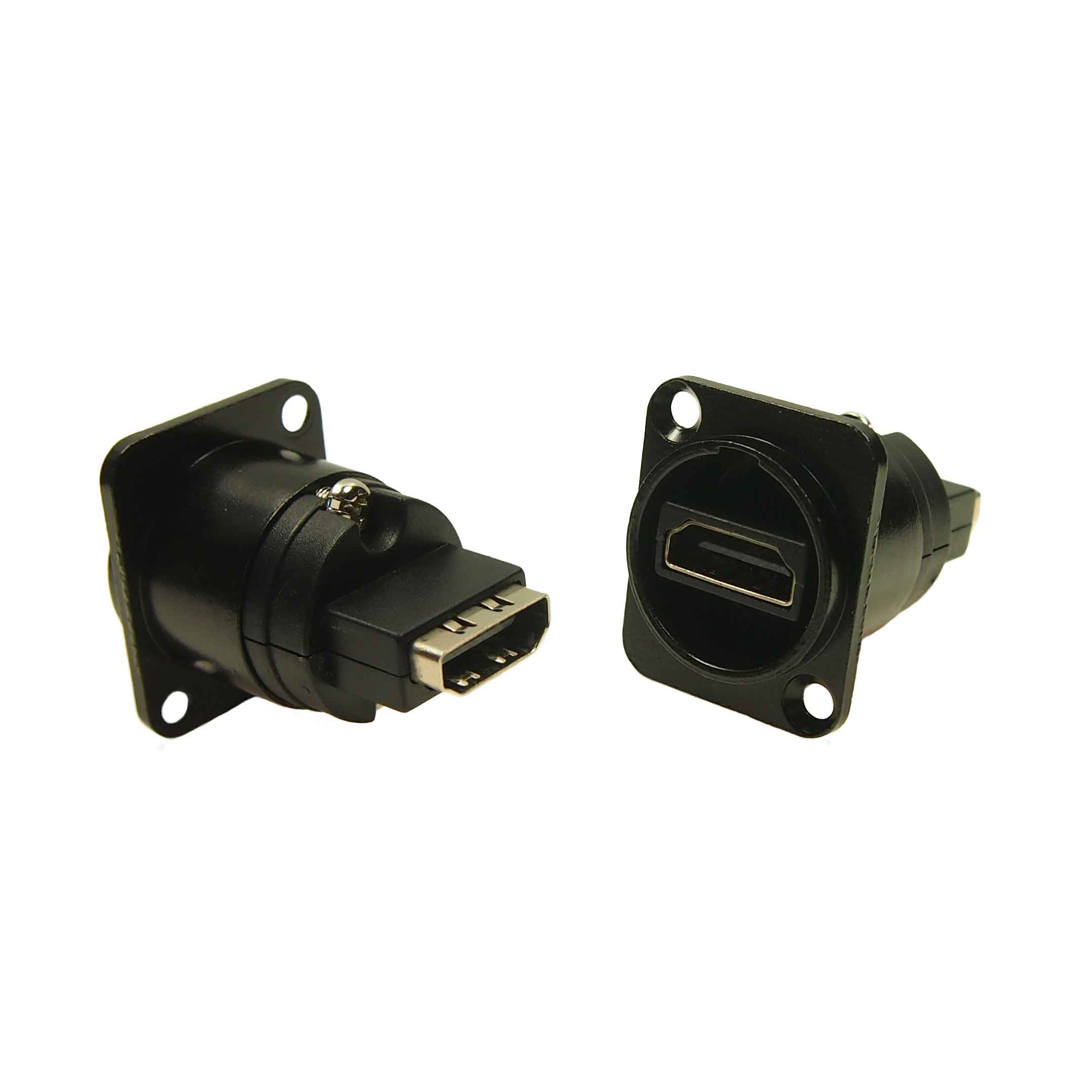 XLR HDMI A-A FT BLACK METAL