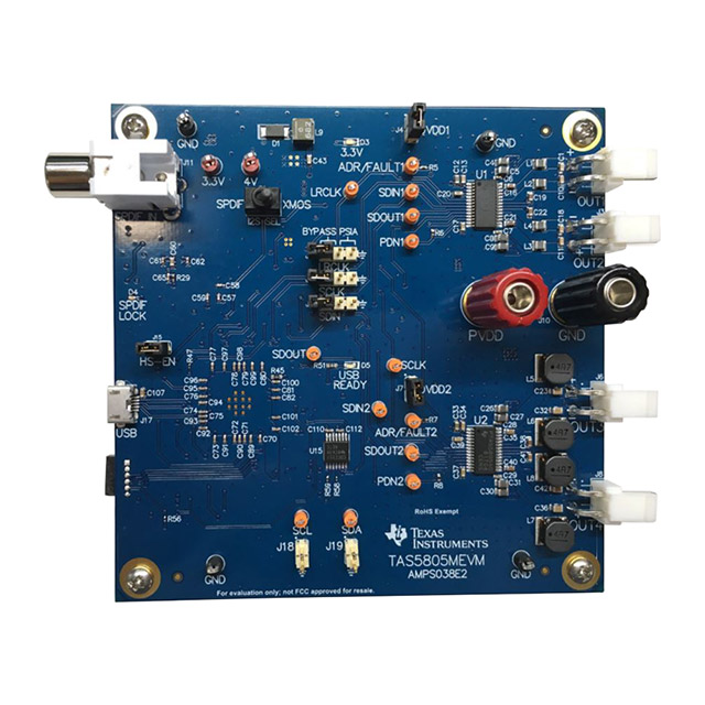 EVAL BOARD FOR TAS5805M