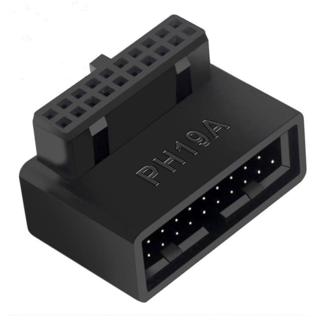 USB 3.0 19/20P M/F 90 UP ANGLE