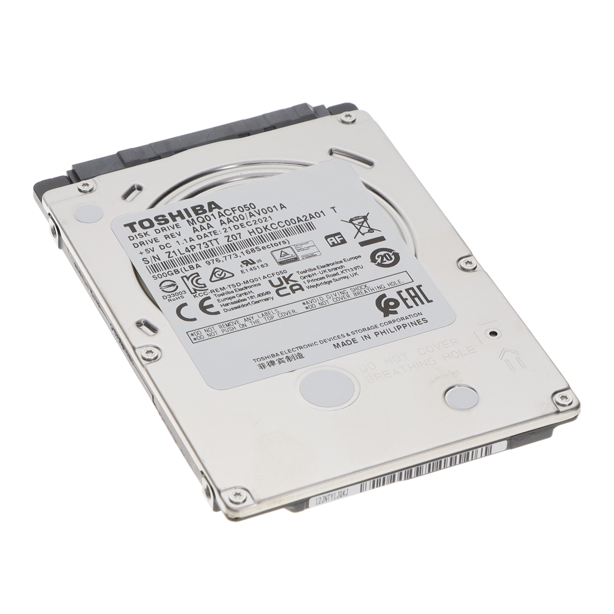 500 GB 2.5 IN SATA HARD DRIVE UP