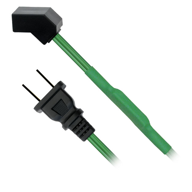 GREEN FAN CORD 72" NEMA 1-15PLUG