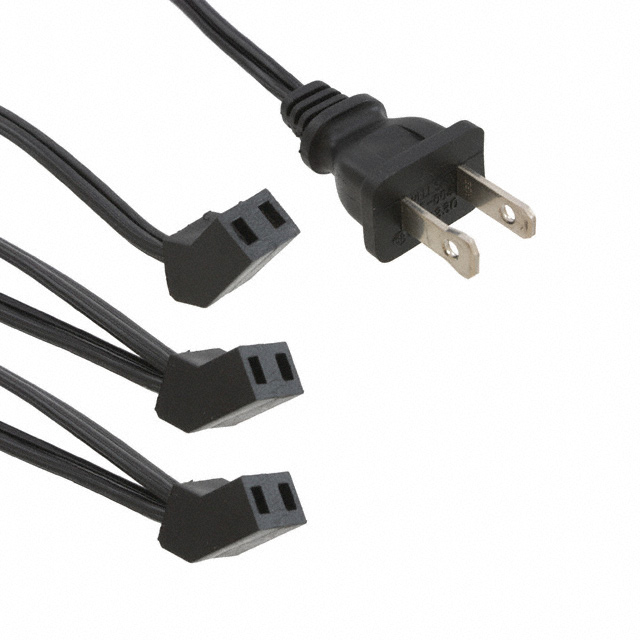 FAN CORD 45DEG 3POS 24" AC PLUG