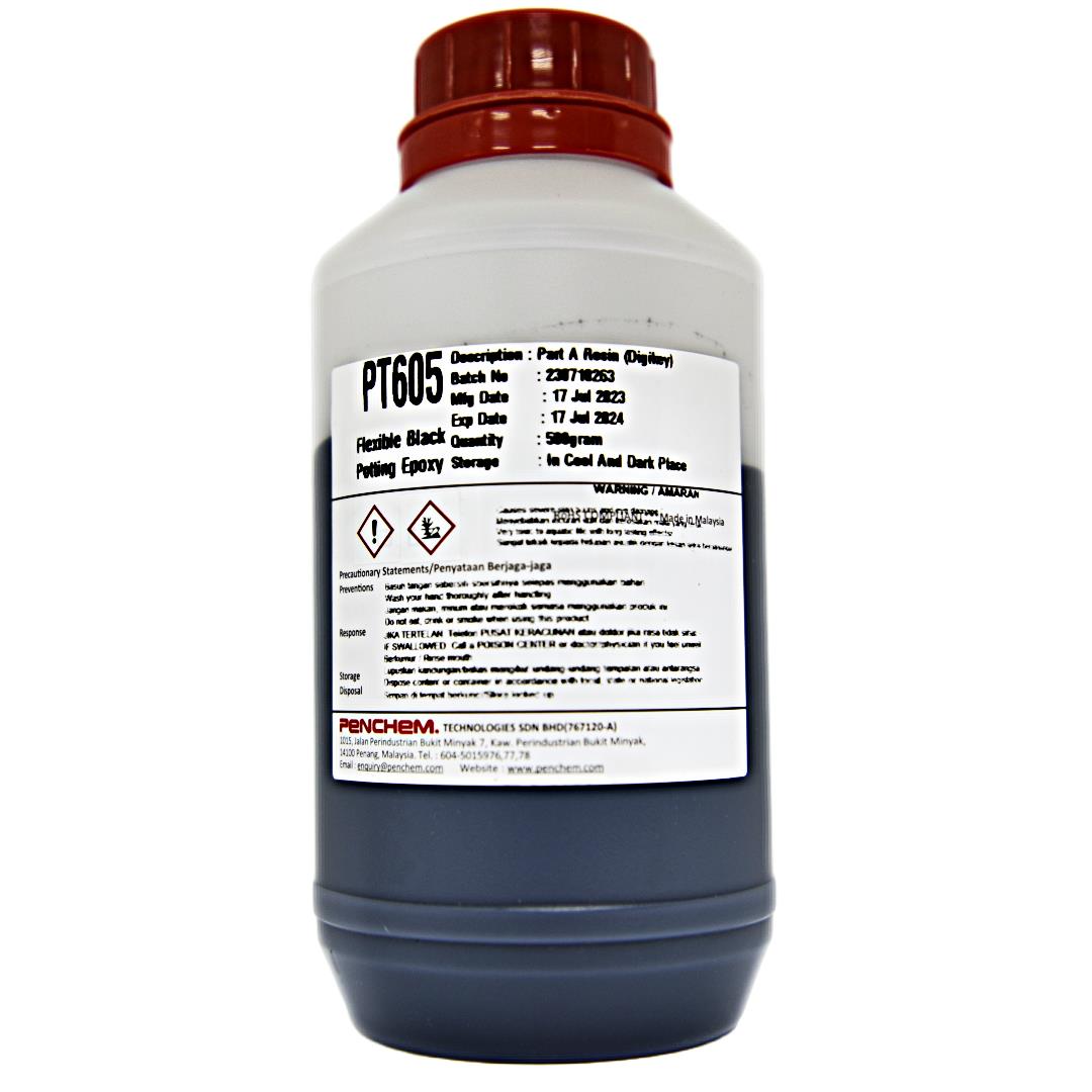 Flexible black potting epoxy (2-