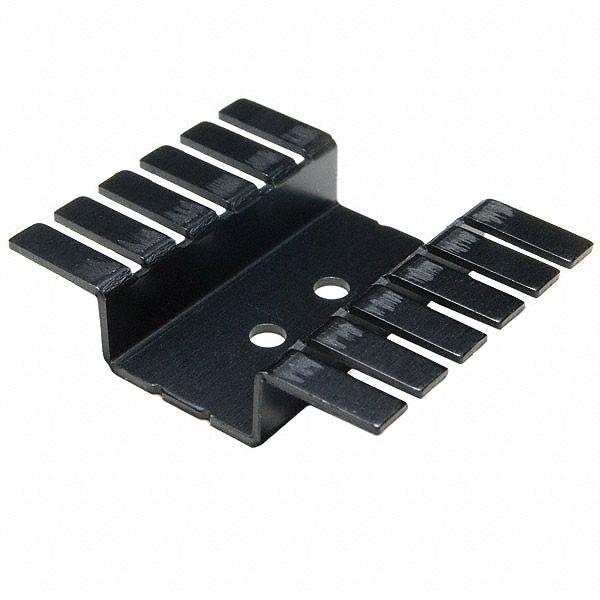 HEATSINK BLK ALUM TO-220 DUAL