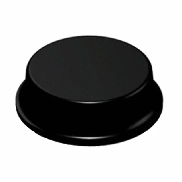 BUMPER CYLINDRICAL 0.5" DIA BLK