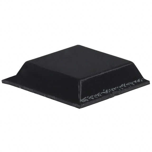 BUMPER SQUARE 0.5"L X 0.5"W BLK