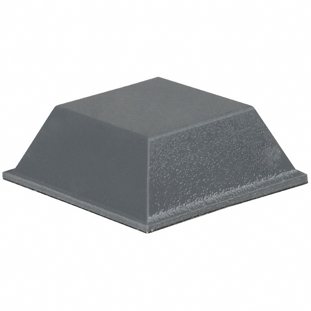 BUMPER SQU 0.812"L X 0.812"W GRY