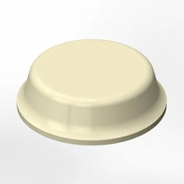 BUMPER CYLINDRICAL 0.5" DIA WHT