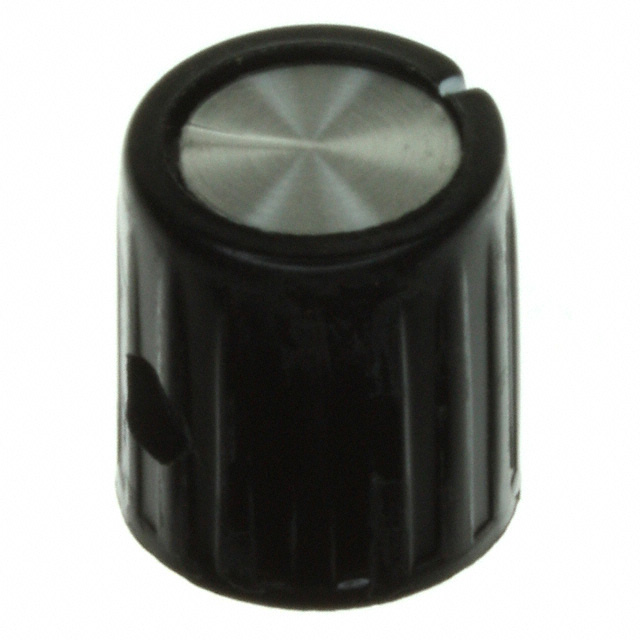 KNOB RIBBED 0.126" PLASTIC