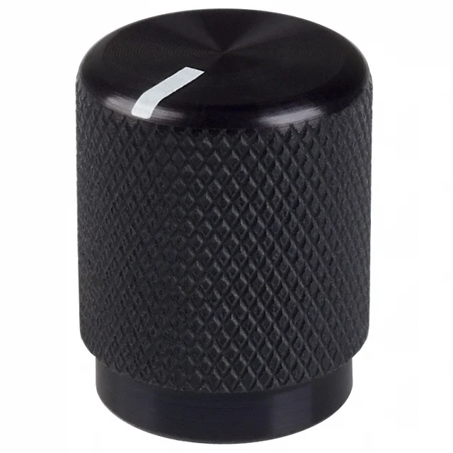 KNOB KNURLED 0.125" METAL