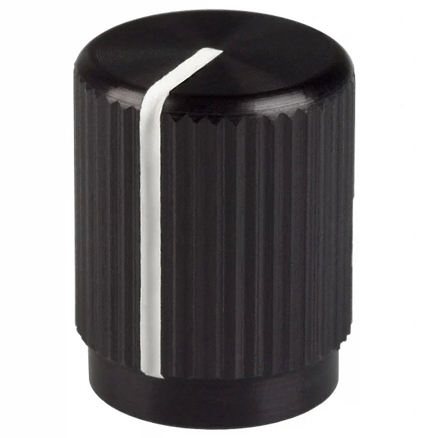 KNOB KNURLED 0.250" METAL