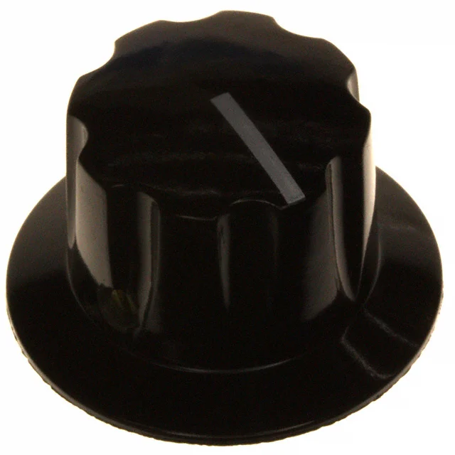 KNOB FLUTED W/SKIRT 0.250" ALUM KNOB FLUTED W/SKIRT 0.250" ALUM