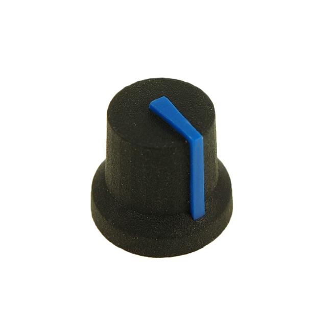 KNOB K87MBR BLACK 6MM SPL BLUE