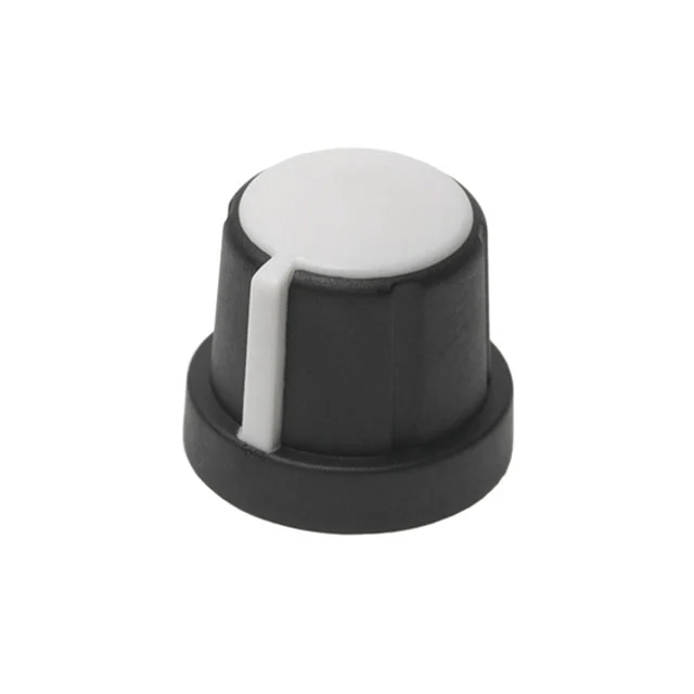 KNOB SERR W/SKIRT 0.236" PLASTIC
