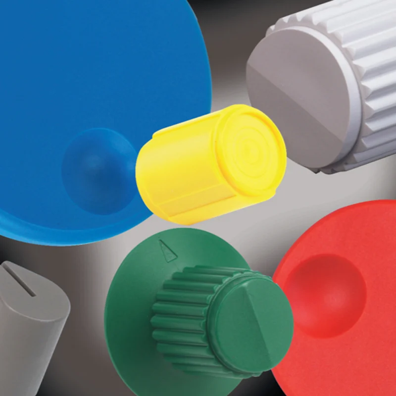 KNOB 0.125" PLASTIC BLACK