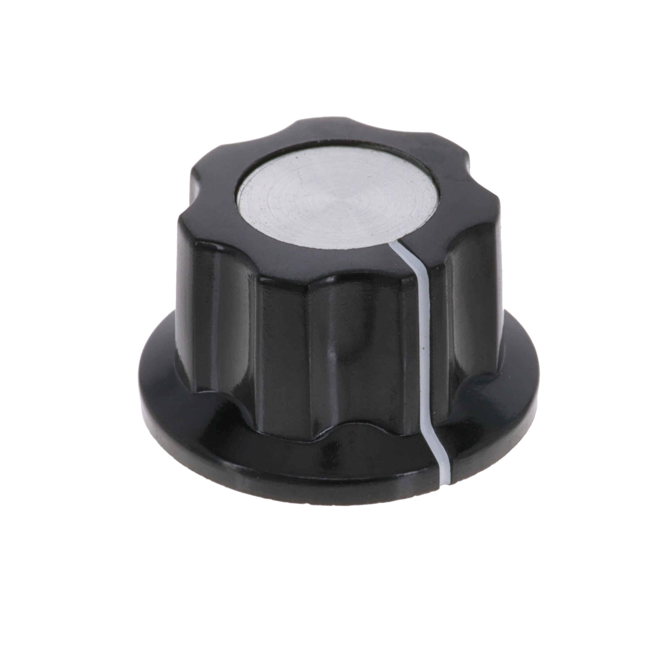 KNOB FLUTED W/SKIRT 0.250" PLAST KNOB FLUTED W/SKIRT 0.250" PLAST