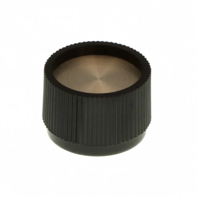 KNOB KNURLED 0.250" PLASTIC
