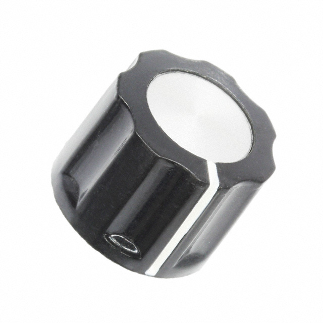 KNOB FLUTED 0.126" PLASTIC