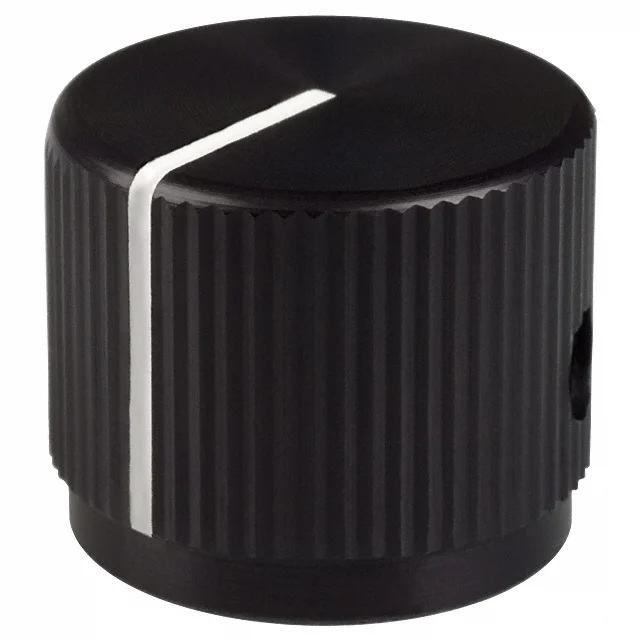 KNOB KNURLED 0.125" METAL