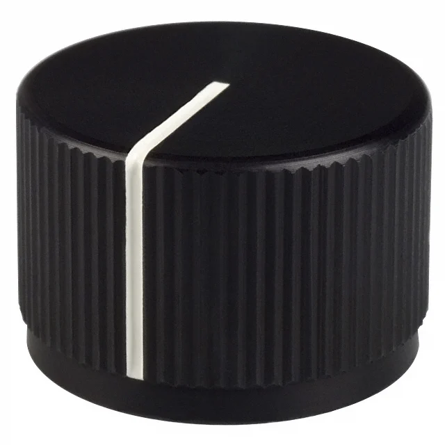 KNOB KNURLED 0.250" METAL