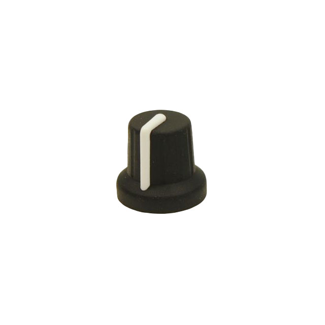 KNOB K86R BLACK/WHITE 6MM USA D