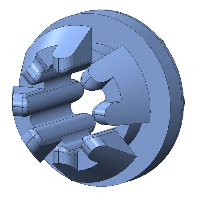 SCREW GROMMET THERMOPLASTIC BLUE