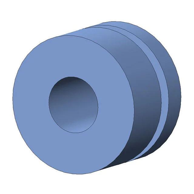 SCREW GROMMET THERMOPLASTIC BLUE